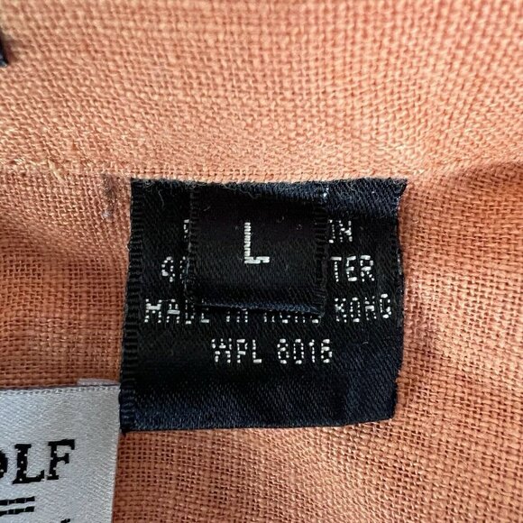 Vintage Tuttle Golf Collection Shirt Large Orange Button Up‎ Casual - Picture 8 of 9